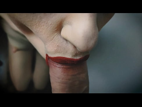 Тайный минет сводной сестры, минет с красной помадой